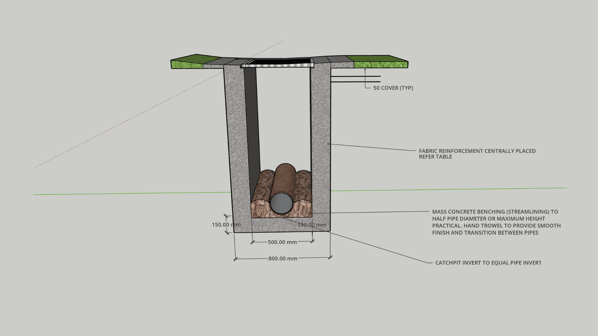 Sample 3D model produced in Revit.